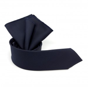 Life Style Butiken ΓΡΑΒAΤΑ ΜΙΚΡΟΣΧΕΔΙΟ ΣΕ ΥΦΑΣΜΑ ΤΥΠΟΥ OXFORD ΠΛΑΤΟΣ 6,5 CM ΣΕΤ ΜΕ ΜΑΝΤΗΛΑΚΙ LS104742 NAVY