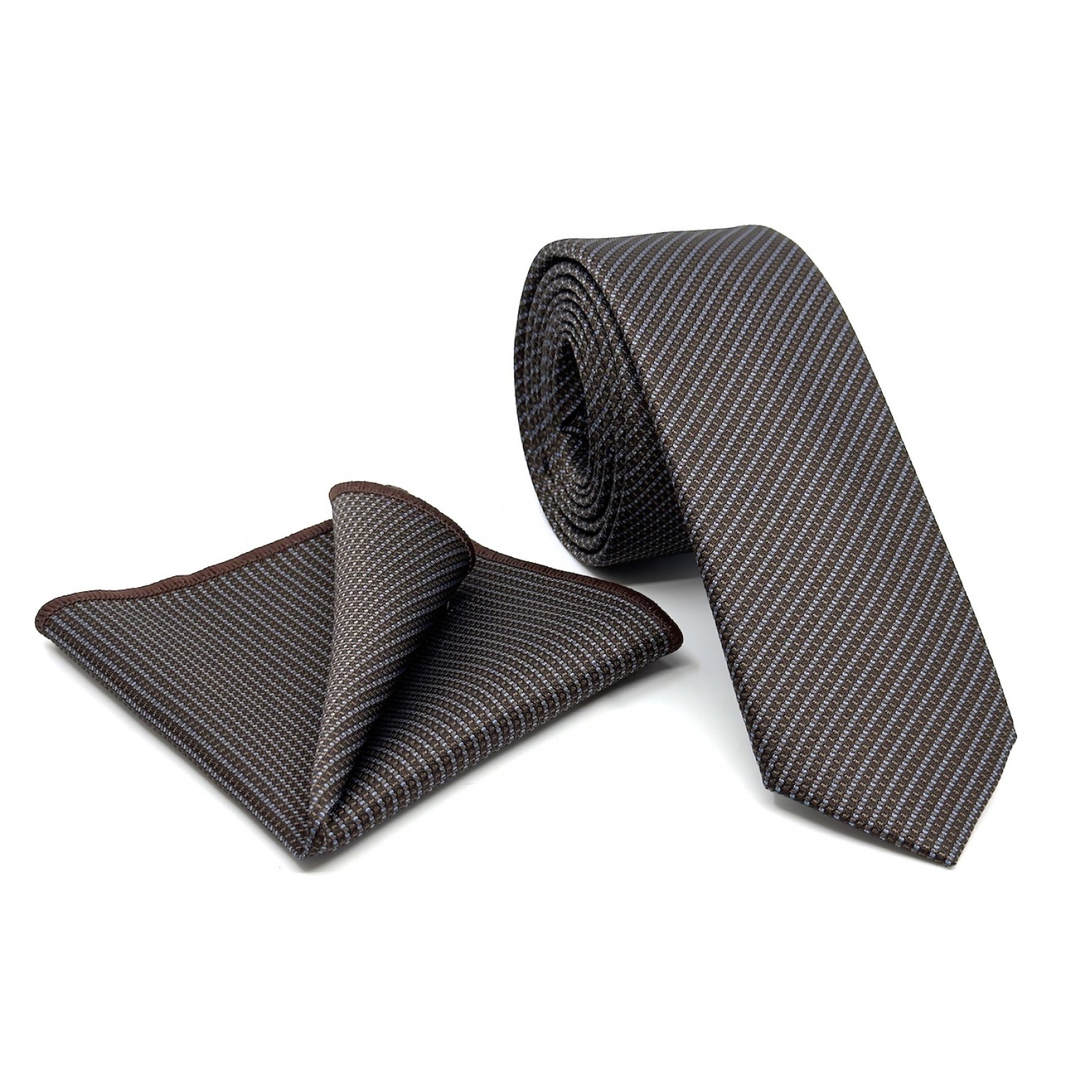 Life Style Butiken ΓΡΑΒAΤΑ ΜΙΚΡΟΣΧΕΔΙΟ ΣΕ ΥΦΑΣΜΑ ΤΥΠΟΥ OXFORD ΠΛΑΤΟΣ 6,5 CM ΣΕΤ ΜΕ ΜΑΝΤΗΛΑΚΙ LS1050280B ΚΑΦΕ