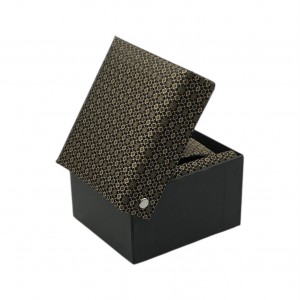 Life Style Butiken Σετ Γραβάτα με μαντήλι κλιπ γραβάτας και μανικετόκουμπα LS1006 ΚΑΦΕ