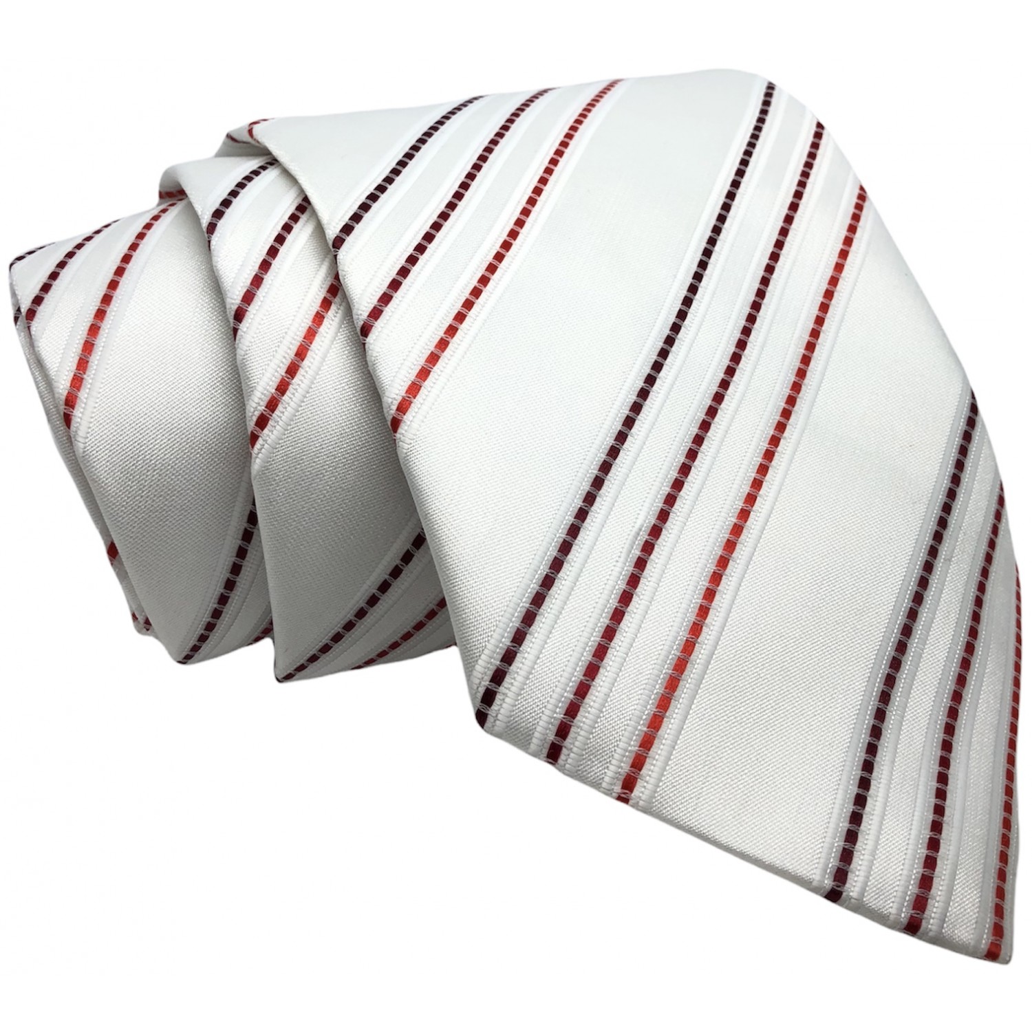 Γραβάτα φαρδιά CND 022 Ριγέ Λευκό