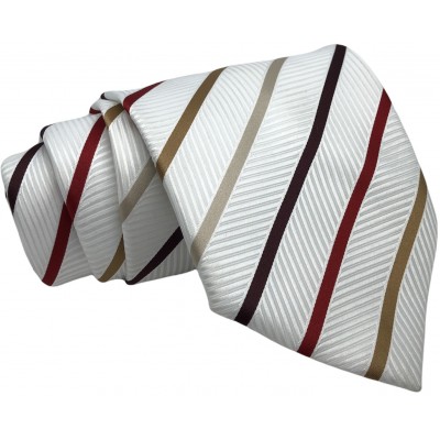 Γραβάτα φαρδιά CND 034 Ριγέ Λευκό