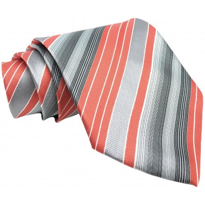 Γραβάτα φαρδιά CND 036 Ριγέ Κόκκινο/Γκρι
