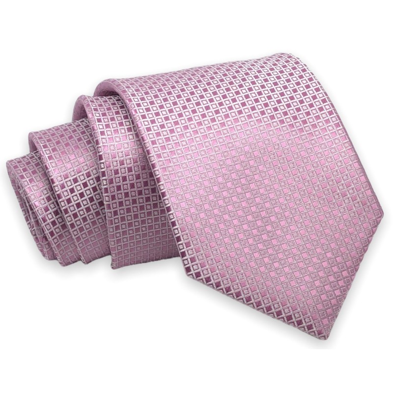 Γραβάτα φαρδιά τύπου Oxford 151 ΡΟΖ Accesories