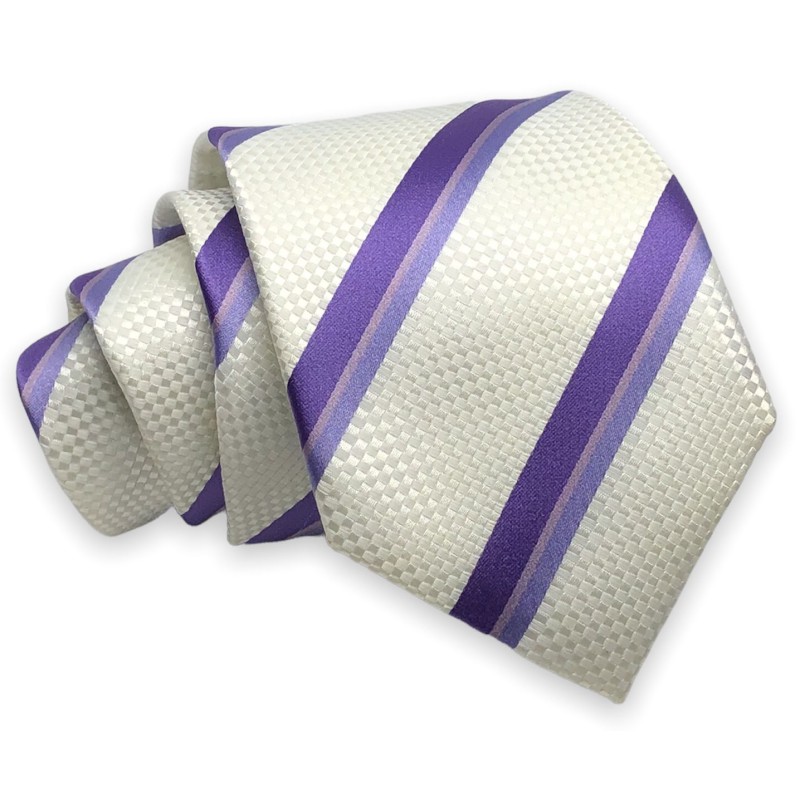Γραβάτα φαρδιά ριγέ CND 165 ΜΠΕΖ Accesories