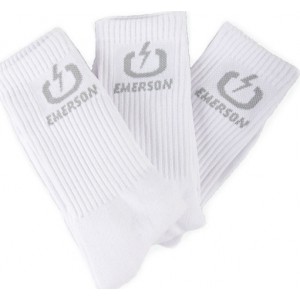 Emerson Unisex Κάλτσες Λευκές 3Pack