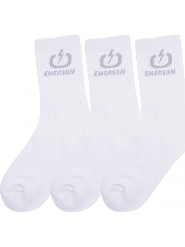 Emerson Unisex Κάλτσες Λευκές 3Pack