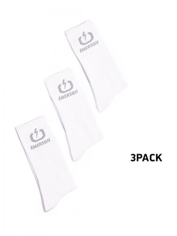 Emerson 212.EU08.03 Unisex Κάλτσες Λευκές 3Pack