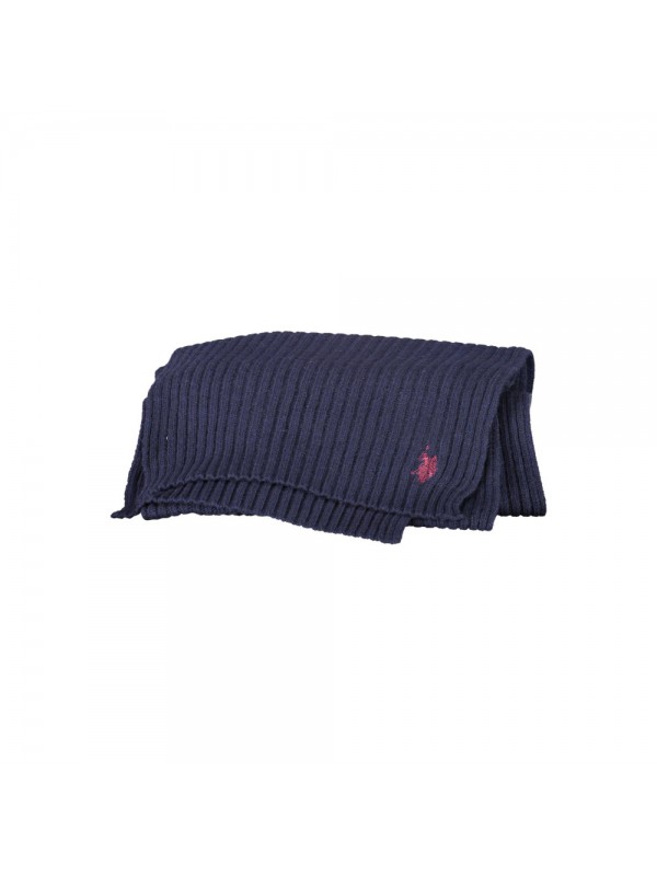 U.S. POLO Ανδρικό Πλεκτό Κασκόλ 61078-52321_BLU_179 Navy