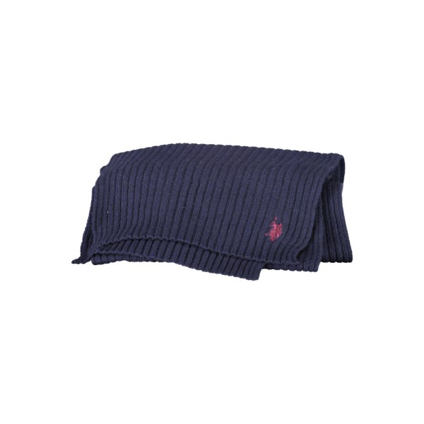 U.S. POLO Ανδρικό Πλεκτό Κασκόλ 61078-52321_BLU_179 Navy