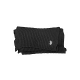 U.S. POLO Ανδρικό Πλεκτό Κασκόλ 61078-52321_NERO_199 Black 1