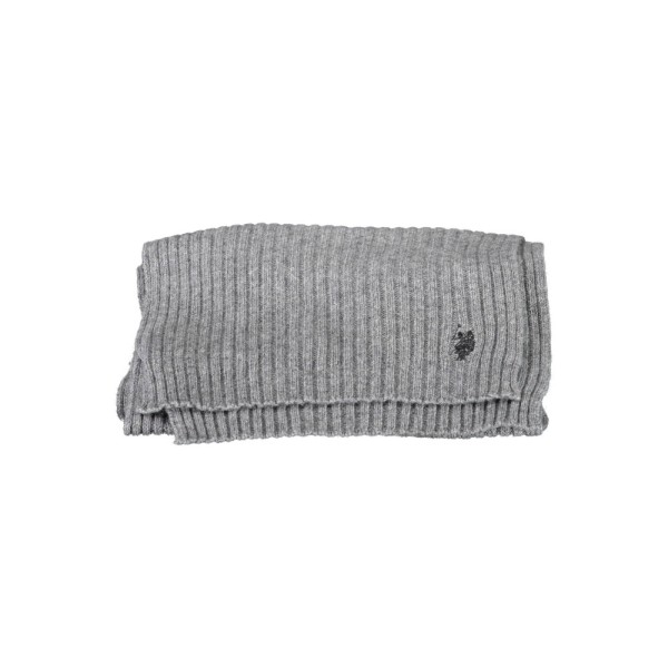U.S. POLO Ανδρικό Πλεκτό Κασκόλ 61078-52321_GRIGIO_189 Γκρι