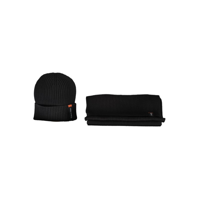 CALVIN KLEIN Ανδρικό Σετ Κασκόλ με Σκούφο K50K509712_NERO_BAX Black