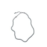 Life Style Butiken Jw30001 Ατσάλινο Κολιέ SILVER-TONED Chain 4MM 1