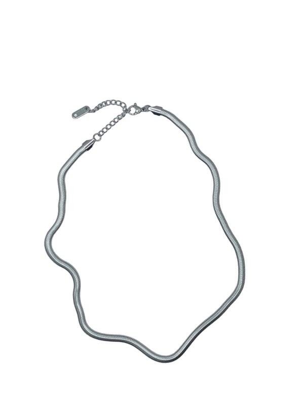 Life Style Butiken Jw30001 Ατσάλινο Κολιέ SILVER-TONED Chain 4MM