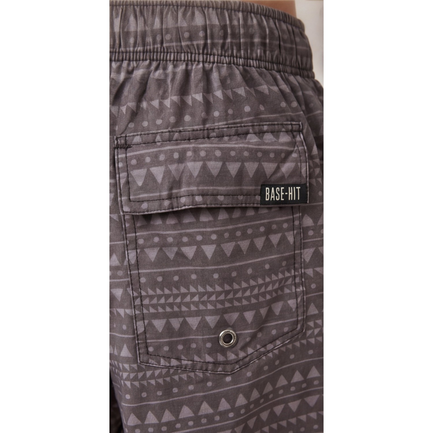 Life Style Butiken Ανδρικό Εμπριμέ Μαγιό μήκους 37 cm LS11483 GREY Ανδρικά