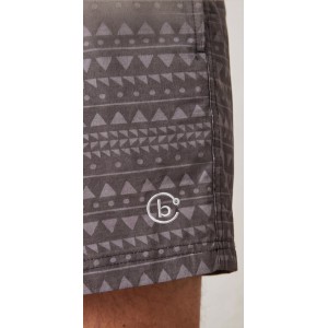 Life Style Butiken Ανδρικό Εμπριμέ Μαγιό μήκους 37 cm LS11483 GREY Ανδρικά