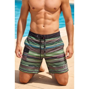 Life Style Butiken Ανδρικό Εμπριμέ Μαγιό BOARDSHORT μήκους 57 cm LS11485 GREEN Ανδρικά