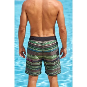 Life Style Butiken Ανδρικό Εμπριμέ Μαγιό BOARDSHORT μήκους 57 cm LS11485 GREEN Ανδρικά