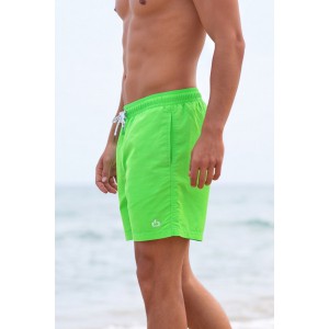 Life Style Butiken Ανδρικό Μονόχρωμο Μαγιό μήκους 40 cm LS11684 LIME Ανδρικά
