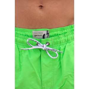 Life Style Butiken Ανδρικό Μονόχρωμο Μαγιό μήκους 40 cm LS11684 LIME Ανδρικά