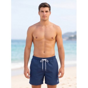 Life Style Butiken Ανδρικό Μονόχρωμο Μαγιό μήκους 40 cm LS11684 NAVY Ανδρικά
