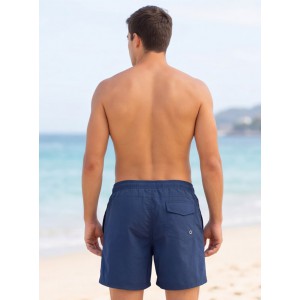 Life Style Butiken Ανδρικό Μονόχρωμο Μαγιό μήκους 40 cm LS11684 NAVY Ανδρικά