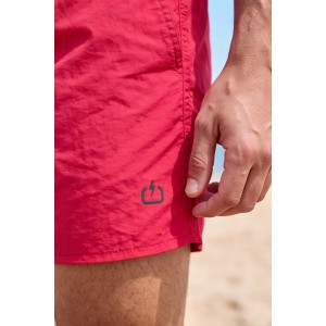 Life Style Butiken Ανδρικό Μονόχρωμο Μαγιό μήκους 40 cm LS11684 RED Ανδρικά