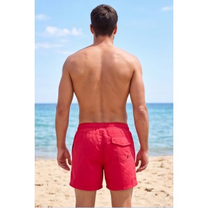 Life Style Butiken Ανδρικό Μονόχρωμο Μαγιό μήκους 40 cm LS11684 RED Ανδρικά