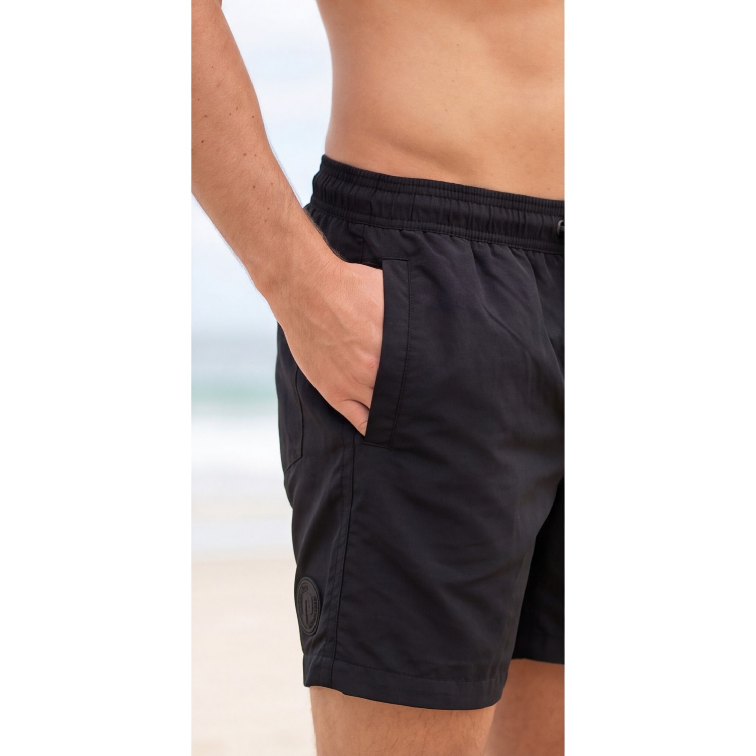 Life Style Butiken Ανδρικό Μονόχρωμο Μαγιό LS12348700 BLACK Ανδρικά