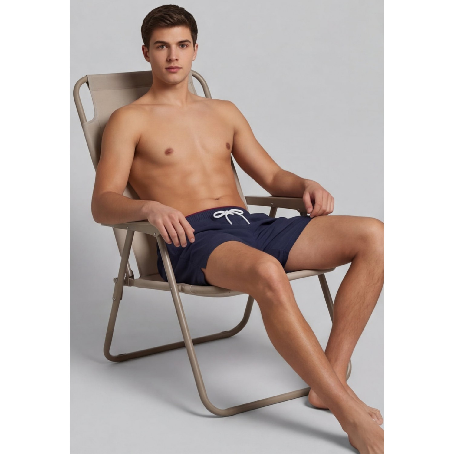Life Style Butiken Ανδρικό Μονόχρωμο Μαγιό 41cm LS1300029 NAVY Ανδρικά