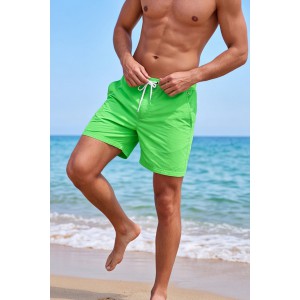 Life Style Butiken Ανδρικό Μονόχρωμο Μαγιό μήκους 40 cm LS131380 LIME 