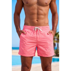Life Style Butiken Ανδρικό Μονόχρωμο Μαγιό μήκους 40 cm LS131380 PINK Ανδρικά