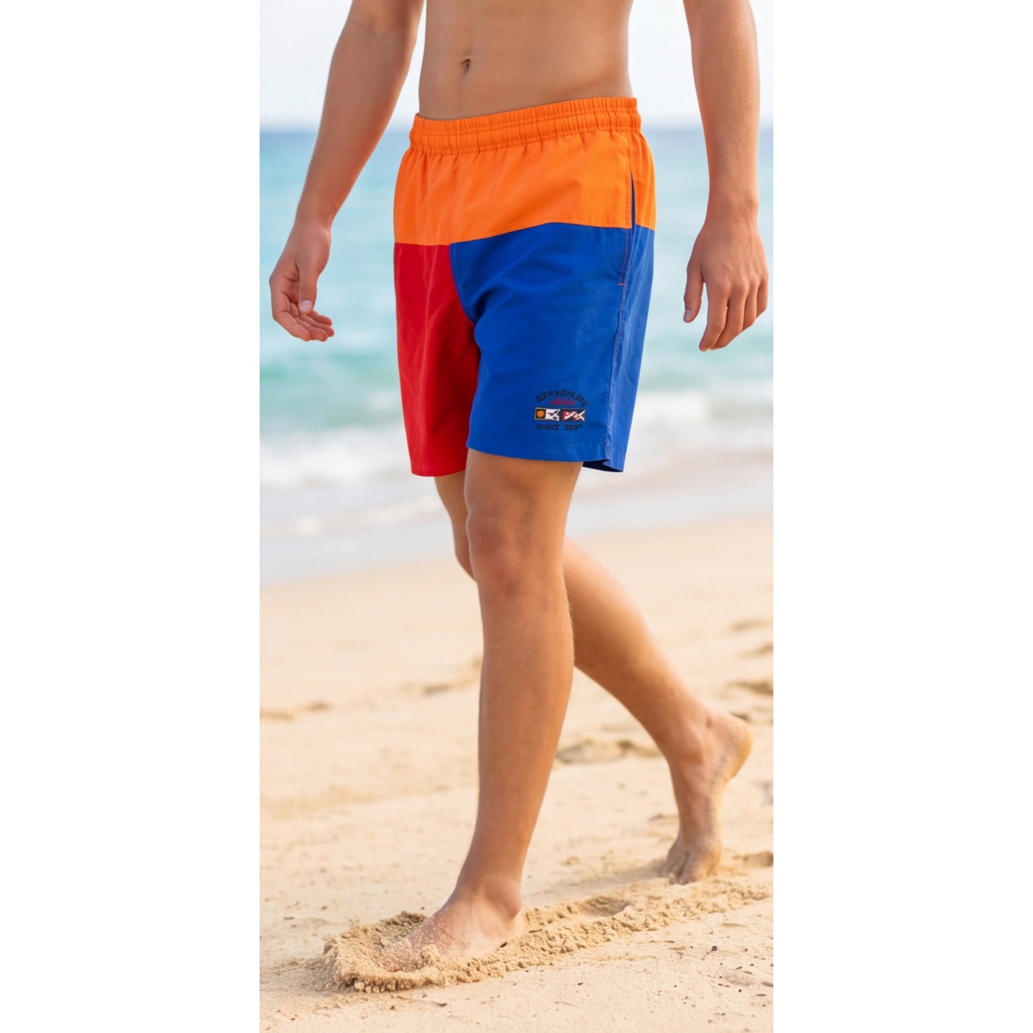 Life Style Butiken Ανδρικό Μαγιό μήκους 43 cm LS1323243 ORANGE Ανδρικά