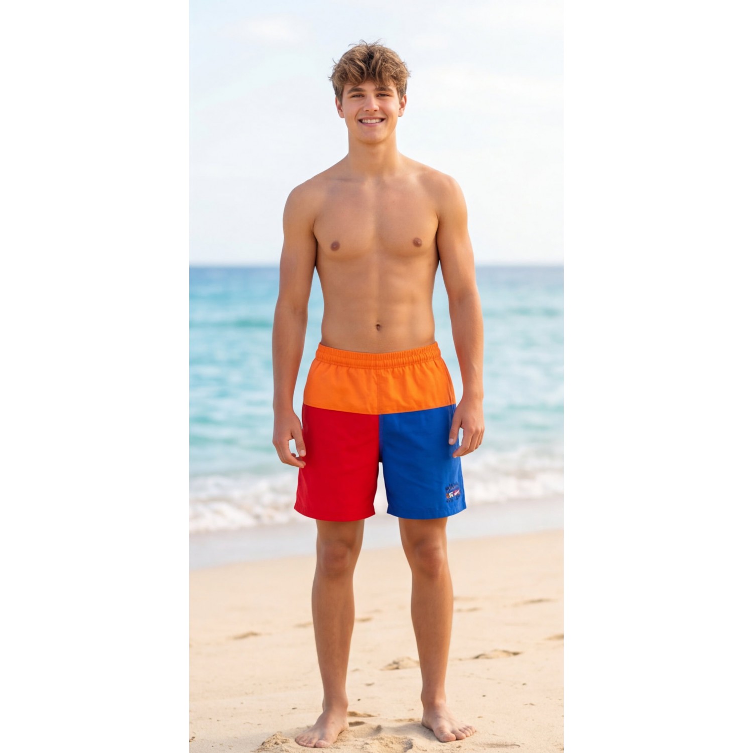 Life Style Butiken Ανδρικό Μαγιό μήκους 43 cm LS1323243 ORANGE Ανδρικά