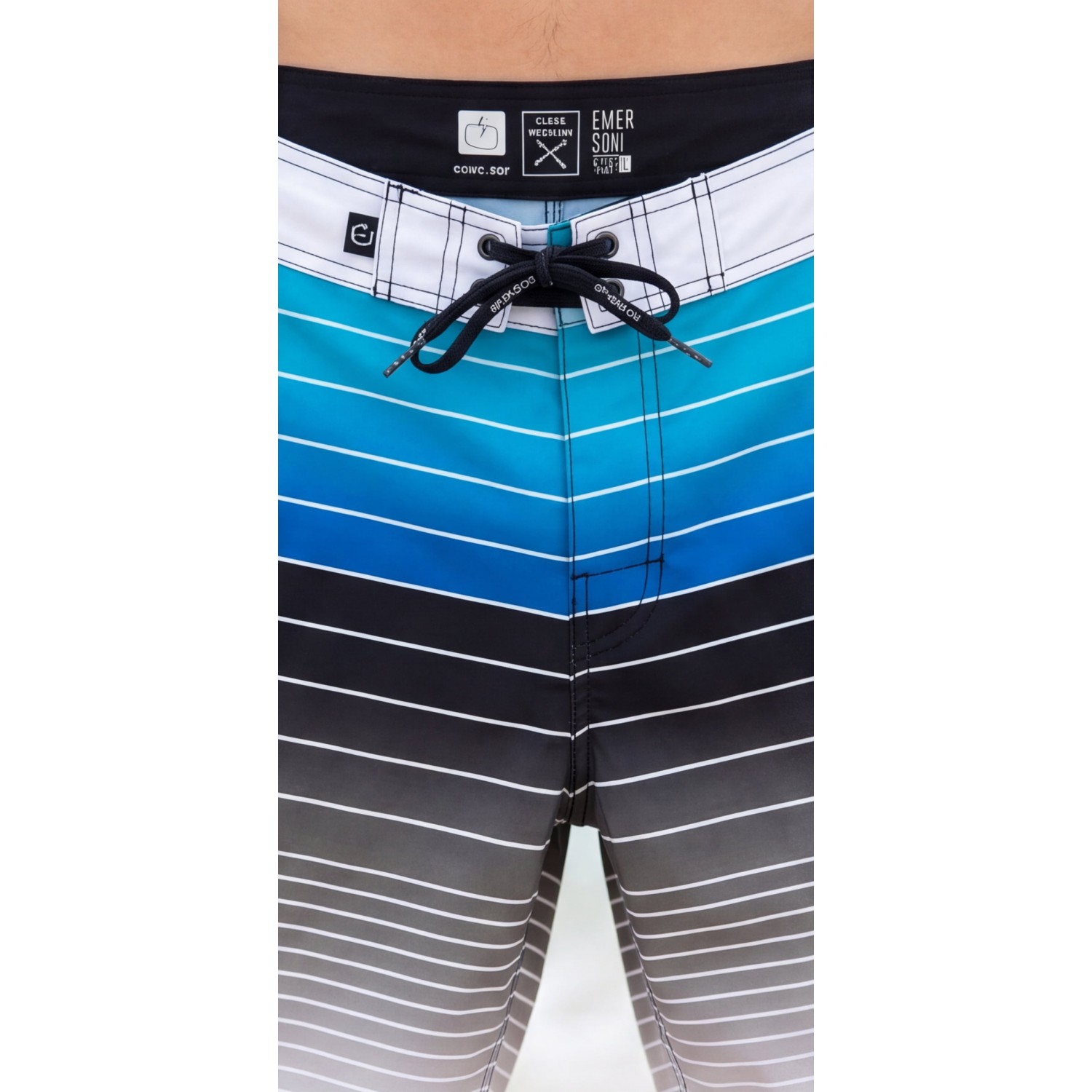 Life Style Butiken Ανδρικό Ριγέ Μαγιό BOARDSHORT μήκους 57 cm LS1486 BLUE Ανδρικά