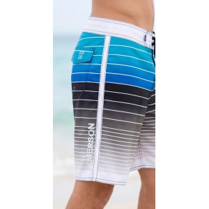 Life Style Butiken Ανδρικό Ριγέ Μαγιό BOARDSHORT μήκους 57 cm LS1486 BLUE Ανδρικά