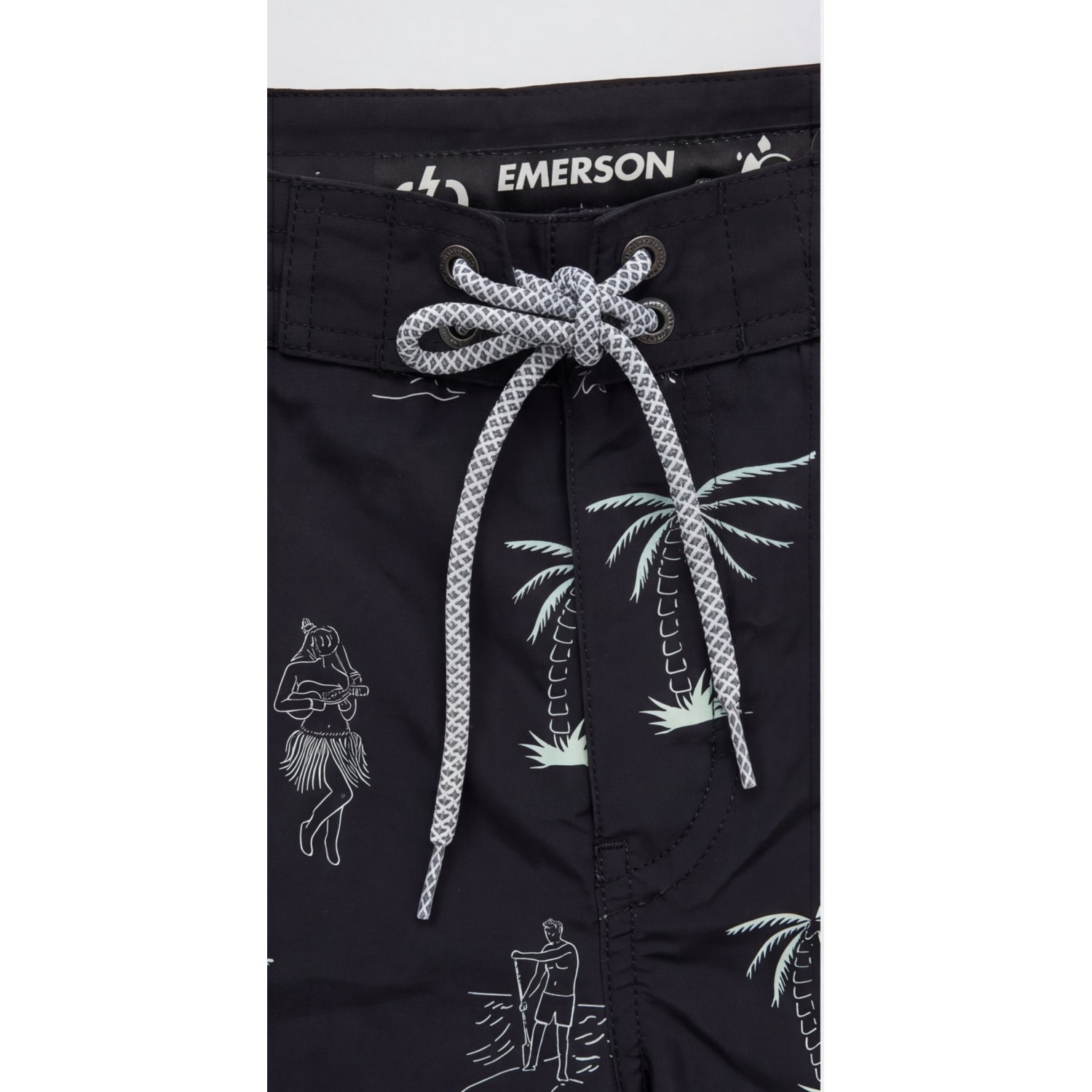 Life Style Butiken Ανδρικό Εμπριμέ Μαγιό μήκους 47 cm LS152412 BLACK Ανδρικά