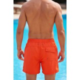 Life Style Butiken Ανδρικό Μονόχρωμο Μαγιό μήκους 40 cm LS1141701 ORANGE 4