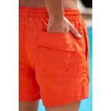 Life Style Butiken Ανδρικό Μονόχρωμο Μαγιό μήκους 40 cm LS1141701 ORANGE 5