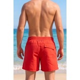 Life Style Butiken Ανδρικό Μονόχρωμο Μαγιό μήκους 40 cm LS1141701 RED 3