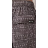 Life Style Butiken Ανδρικό Εμπριμέ Μαγιό μήκους 37 cm LS11483 GREY 5