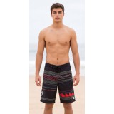 Life Style Butiken Ανδρικό Εμπριμέ Μαγιό BOARDSHORT μήκους 57 cm LS114866 BLACK 2