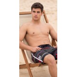 Life Style Butiken Ανδρικό Εμπριμέ Μαγιό BOARDSHORT μήκους 57 cm LS114866 BLACK 3