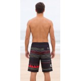 Life Style Butiken Ανδρικό Εμπριμέ Μαγιό BOARDSHORT μήκους 57 cm LS114866 BLACK 6