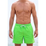 Life Style Butiken Ανδρικό Μονόχρωμο Μαγιό μήκους 40 cm LS11684 LIME 3