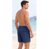 Life Style Butiken Ανδρικό Μονόχρωμο Μαγιό μήκους 40 cm LS11684 NAVY 6