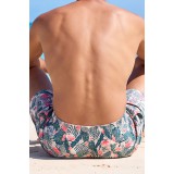 Life Style Butiken Ανδρικό Εμπριμέ Μαγιό μήκους 37 cm LS1203516 PINK 3