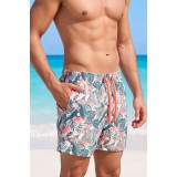 Life Style Butiken Ανδρικό Εμπριμέ Μαγιό μήκους 37 cm LS1203516 PINK 4