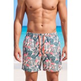 Life Style Butiken Ανδρικό Εμπριμέ Μαγιό μήκους 37 cm LS1203516 PINK 5