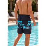 Life Style Butiken Ανδρικό Εμπριμέ Μαγιό μήκους 37 cm LS1203523 NAVY 2